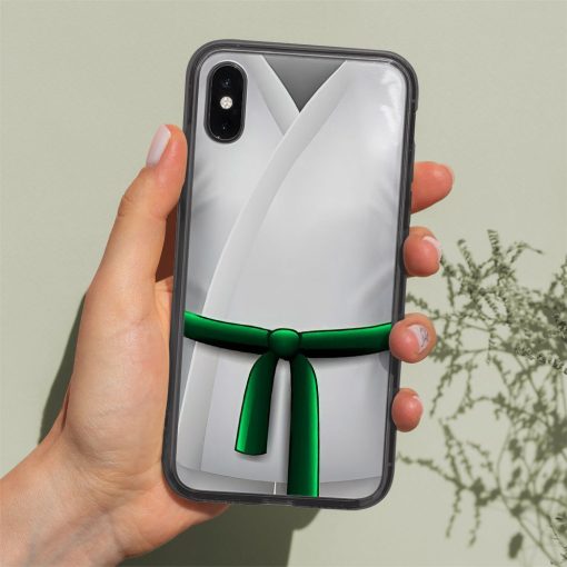 Gearhuman 3D Green Karate Belt Phone Case ZK1706216 Glass Phone Case