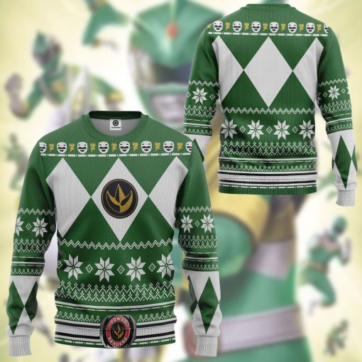 Gearhuman 3D Green Power Ranger Custom Tshirt Hoodie Apparel CW29104 3D Apparel