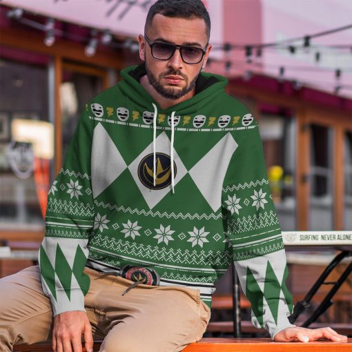 Gearhuman 3D Green Power Ranger Custom Tshirt Hoodie Apparel CW29104 3D Apparel