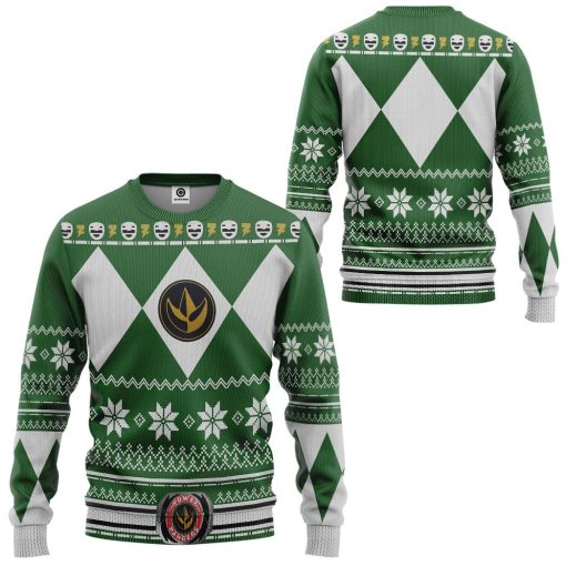 Gearhuman 3D Green Power Ranger Custom Tshirt Hoodie Apparel CW29104 3D Apparel