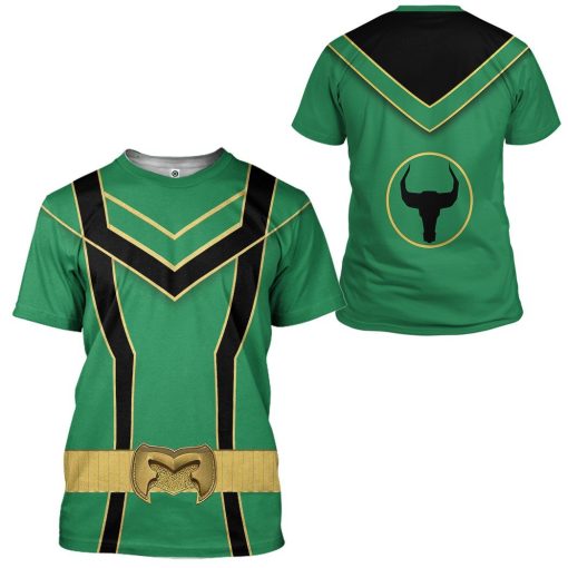 Gearhuman 3D Green Power Rangers Mystic Force Tshirt Hoodie Apparel GB130116 3D Apparel