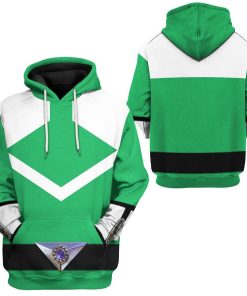 Gearhuman 3D Green Power Rangers Time Force Tshirt Hoodie Apparel GB15019 3D Apparel 