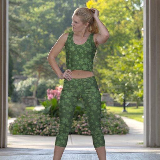 Gearhuman 3D Green Shamrock St Patrick Legging GK290114 Leggings