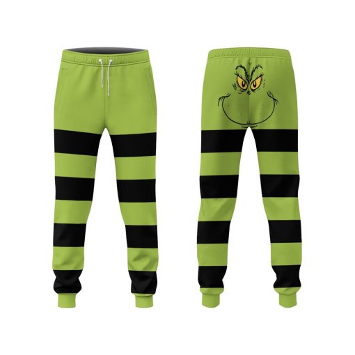Gearhumans 3D Grinch Stripes Sweatpants 1 Gearhuman 3D Grinch Stripes Sweatpants GB06017 Sweatpants Sweatpants S