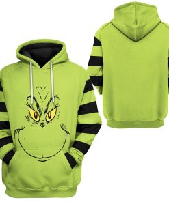Gearhuman 3D Grinch Stripes Tshirt Hoodie Apparel GB06018 3D Apparel