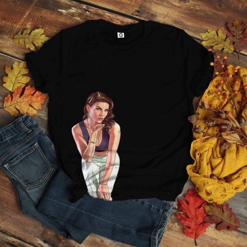 Gearhuman 3D GTA Mulher Kiss Custom Tshirt Hoodie Apparel GN18071 3D Custom Fleece Hoodies