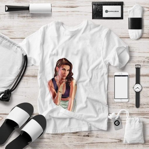 Gearhuman 3D GTA Mulher Kiss Custom Tshirt Hoodie Apparel GN18071 3D Custom Fleece Hoodies