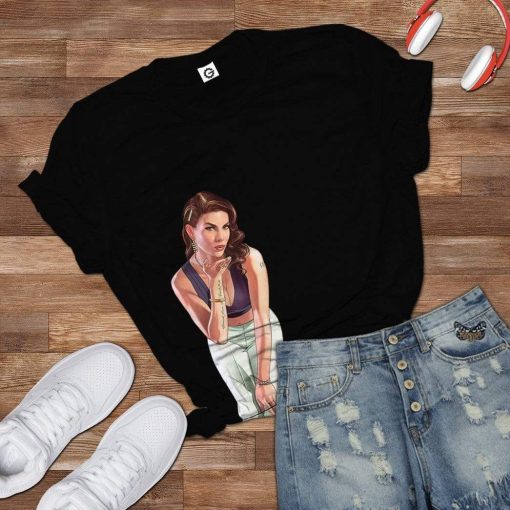 Gearhuman 3D GTA Mulher Kiss Custom Tshirt Hoodie Apparel GN18071 3D Custom Fleece Hoodies