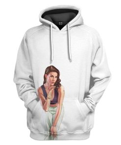 Gearhuman 3D GTA Mulher Kiss Custom Tshirt Hoodie Apparel GN18071 3D Custom Fleece Hoodies Hoodie White S