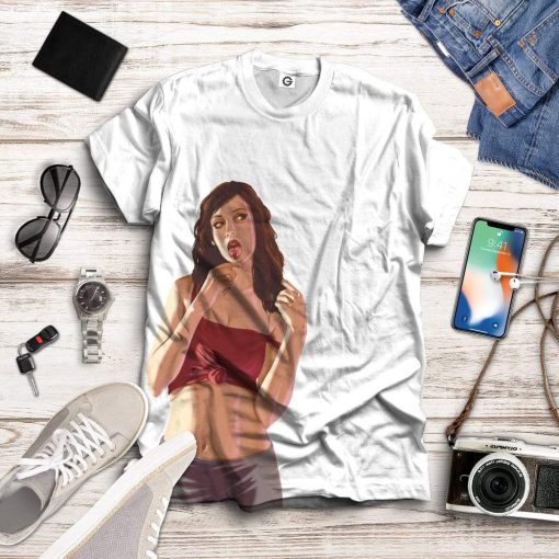 Gearhuman 3D GTA Mulher Kiss Custom Tshirt Hoodie Apparel GN19071 3D Custom Fleece Hoodies