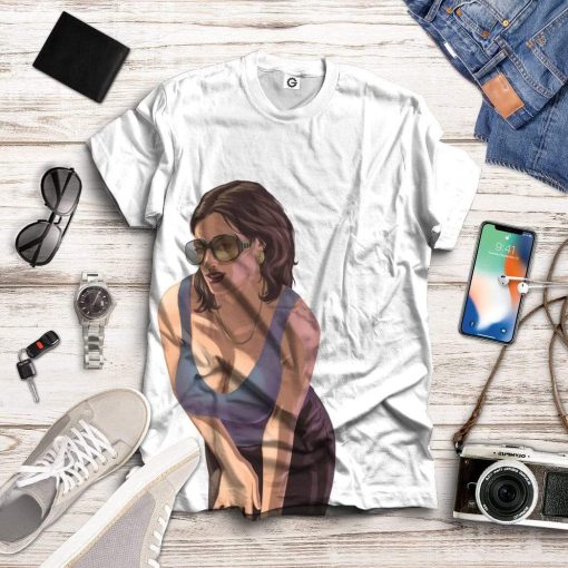 Gearhuman 3D GTA Mulher Kiss Custom Tshirt Hoodie Apparel GN19072 3D Custom Fleece Hoodies