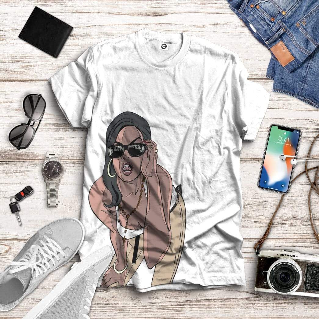 Gearhumans 3D GTA Mulher Kiss Custom Tshirt Hoodie Apparel 9 Gearhuman 3D GTA Mulher Kiss Custom Tshirt Hoodie Apparel GN20071 3D Custom Fleece Hoodies