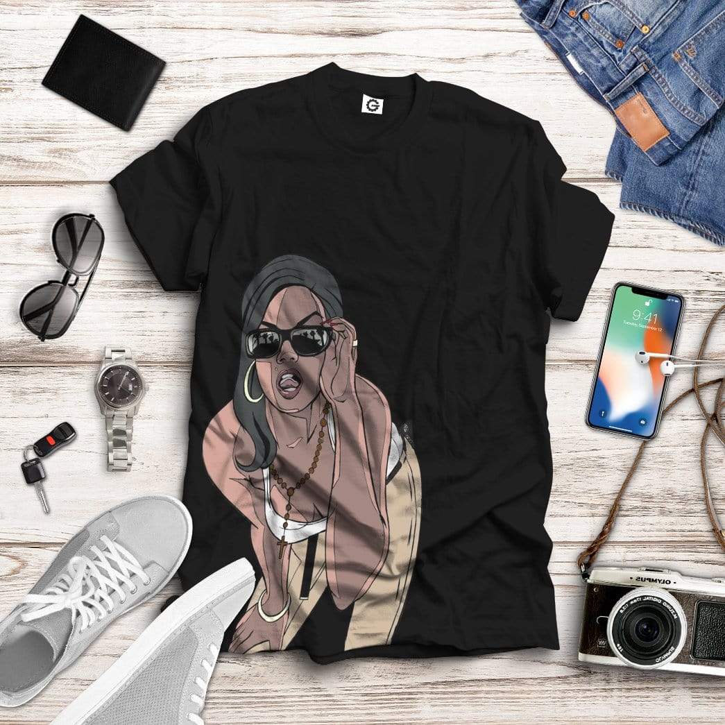 Gearhumans 3D GTA Mulher Kiss Custom Tshirt Hoodie Apparel 14 Gearhuman 3D GTA Mulher Kiss Custom Tshirt Hoodie Apparel GN20071 3D Custom Fleece Hoodies