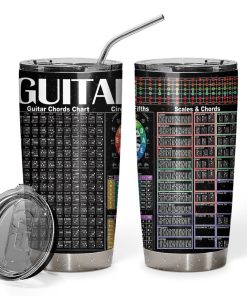 Gearhuman 3D Guitar Chords Custom Tumbler GB150112 Tumbler Short 20oz 