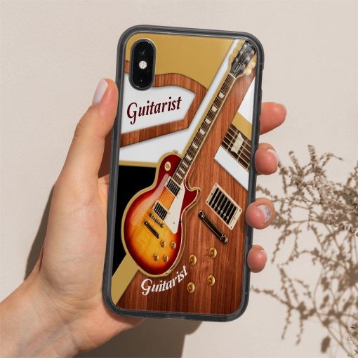 Gearhuman 3D Guitarist Custom Phonecase GB16011 Glass Phone Case
