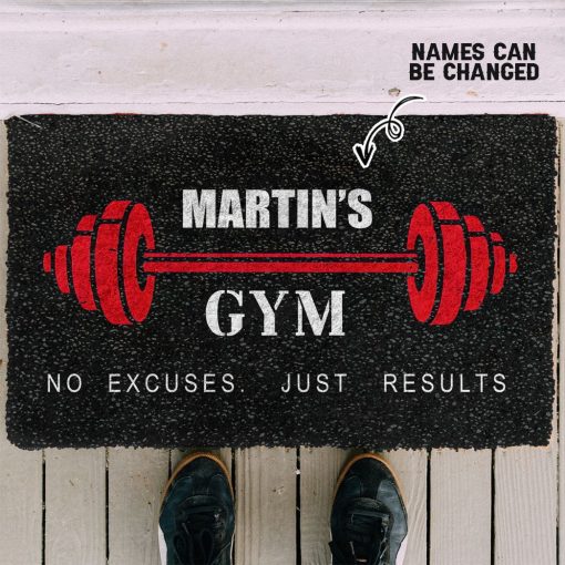 Gearhuman 3D Gym Custom Name Doormat ZK1006217 Doormat