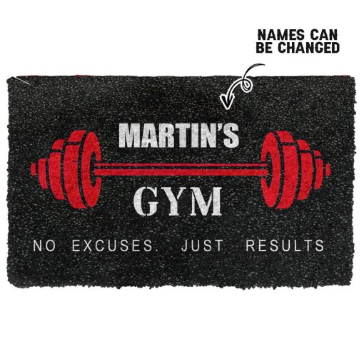 Gearhuman 3D Gym Custom Name Doormat ZK1006217 Doormat Doormat S(15,8inchx23,6inch)