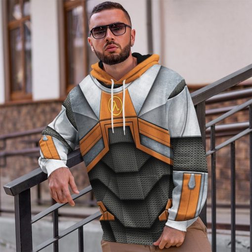 Gearhuman 3D Half life Dr Gordon Freeman Tshirt Hoodie Apparel GB080114 3D Apparel