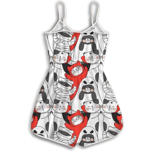 Gearhuman 3D Halloween Cats Rompers GQ21096 Rompers
