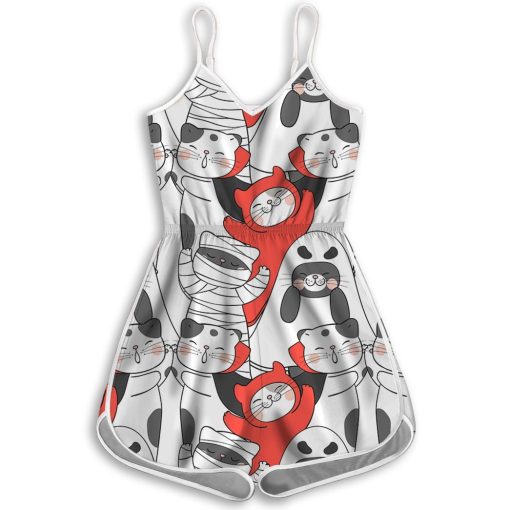 Gearhuman 3D Halloween Cats Rompers GQ21096 Rompers Rompers S