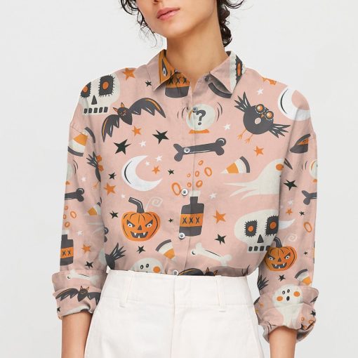 Gearhuman 3D Halloween Custom Linen Shirt GW05105 Linen Shirt