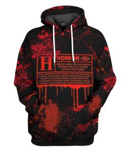 Gearhuman 3D Halloween Horror Certification Custom Hoodie Apparel GN170817 3D Custom Fleece Hoodies Hoodie S 
