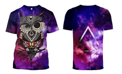 Gearhuman 3d HALLOWEEN Owl Hoodies - T-Shirt Apparel HL101162 3D Custom Fleece Hoodies