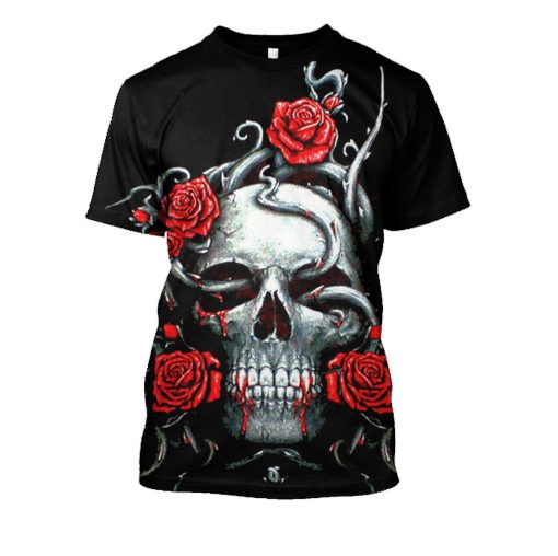 Gearhuman 3d HALLOWEEN skull Hoodies - T-Shirt Apparel HL101128 3D Custom Fleece Hoodies T-Shirt S