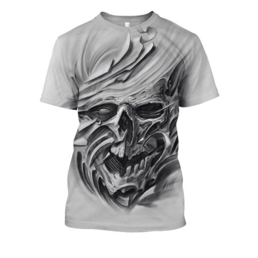 Gearhuman 3d HALLOWEEN Skull Hoodies - T-Shirt Apparel HL101136 3D Custom Fleece Hoodies T-Shirt S