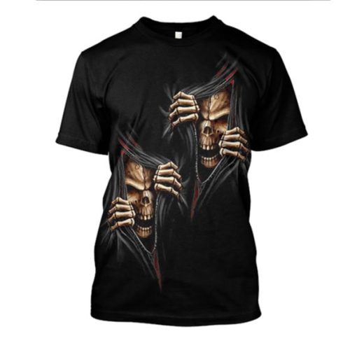 Gearhuman 3d HALLOWEEN Skull Hoodies - T-Shirt Apparel HL101141 3D Custom Fleece Hoodies T-Shirt S