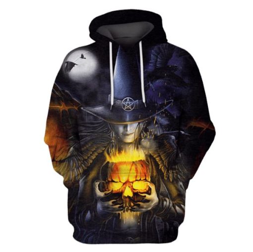 Gearhuman 3d HALLOWEEN Skull Hoodies -T-Shirt Apparel HL101154 3D Custom Fleece Hoodies Hoodie S