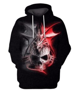 Gearhuman 3d HALLOWEEN Skull Hoodies T-Shirt Apparel HL101156 3D Custom Fleece Hoodies Hoodie S 