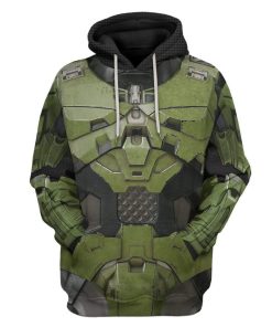 Gearhuman 3D Halo Infinite Masterchief Cosplay Custom Hoodie Apparel GS29076 3D Custom Fleece Hoodies Hoodie S 