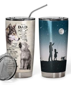Gearhuman 3D Happy Fathers Day Gift To My Dad Custom Name Tumbler GO150429 Tumbler Long 20oz 