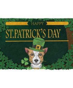Gearhuman 3D Happy St Patrick Day Beagle Custom Doormat GW02026 Doormat Doormat S(15,8''x23,6'')