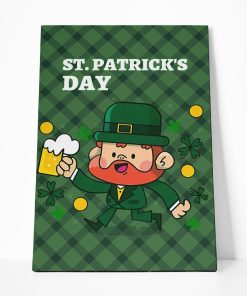 Gearhuman 3D Happy St Patricks Day Custom Canvas GW03032 Canvas 1 Piece Non Frame M