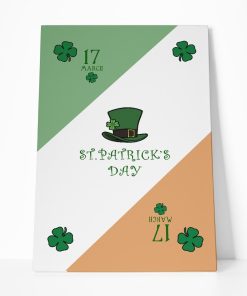 Gearhuman 3D Happy St Patricks Day Custom Canvas GW03038 Canvas 1 Piece Non Frame M