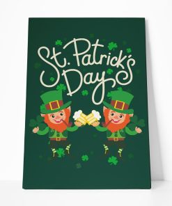 Gearhuman 3D Happy St Patricks Day Custom Canvas GW03039 Canvas 1 Piece Non Frame M