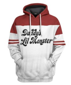 Gearhuman 3D Harley Quinn Daddys Lil Monster Custom Hoodie Apparel GW12086 3D Custom Fleece Hoodies Hoodie S 