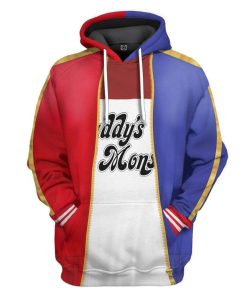 Gearhuman 3D Harley Quinn Daddys Lil Monster Custom Hoodie Apparel GW12087 3D Custom Fleece Hoodies Hoodie S 