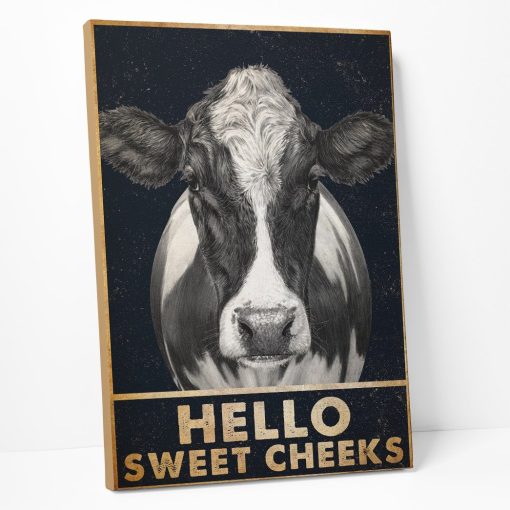 Gearhumans 3D Hello Sweet Cheeks Cow Canvas 7 Gearhuman 3D Hello Sweet Cheeks Cow Canvas GB01036 Canvas
