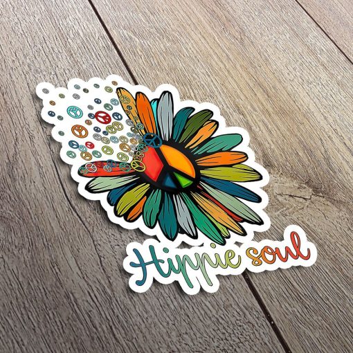 Gearhuman 3D Hippie Soul Sticker GV19029 Sticker