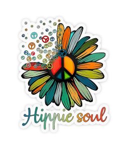 Gearhuman 3D Hippie Soul Sticker GV19029 Sticker Sticker/1 Pack 3x3