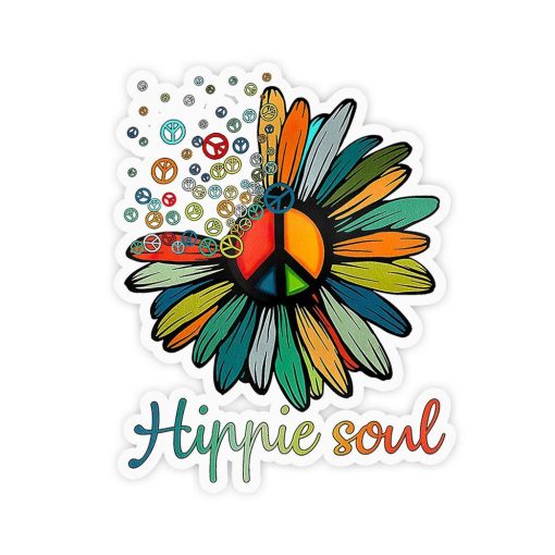 Gearhuman 3D Hippie Soul Sticker GV19029 Sticker Sticker/1 Pack 3x3