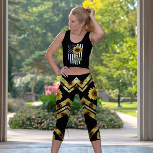 Gearhuman 3D Hippie Sunflower Custom Legging GV04094 Leggings