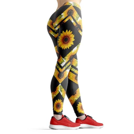 Gearhuman 3D Hippie Sunflower Custom Legging GV04094 Leggings