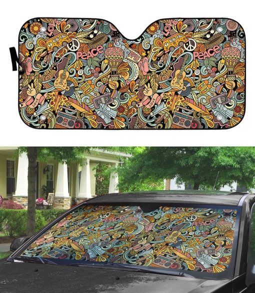 Gearhuman 3D Hippie Sunshade 3 Gearhuman 3D Hippie Sunshade ZK2805215 Auto Sunshade
