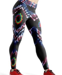 Gearhuman 3D Hippie Tie dye Custom Legging GV04096 Leggings Leggings S