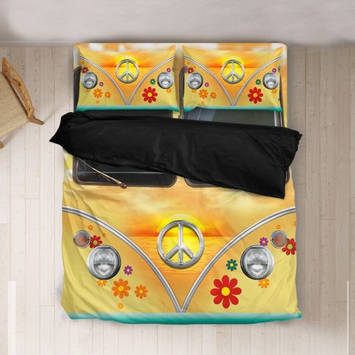 Gearhuman 3D Hippie Van Car Custom Bedding Set GV280812 Bedding Set Twin 3PCS