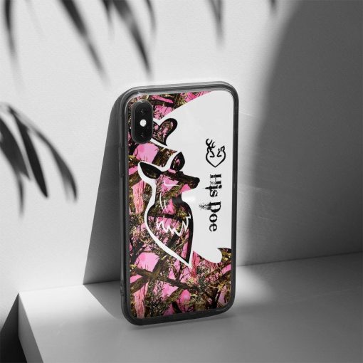 Gearhuman 3D His Doe Valentine Custom Phonecase GB14014 Glass Phone Case
